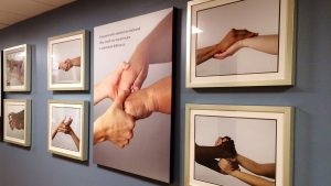 Healing Hands visual installation for hospitals