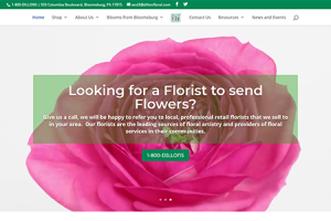 Dillon Floral homepage screen capture