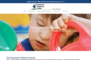 Somerset Children's Center homepage screen capture